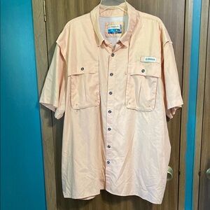 Magellan Outdoors Orange Casual Button Down Shirt